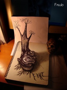 Desenho com efeito 3D feito a lapis, artista Fredo (7)