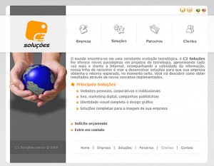 Site da C3 Soluções